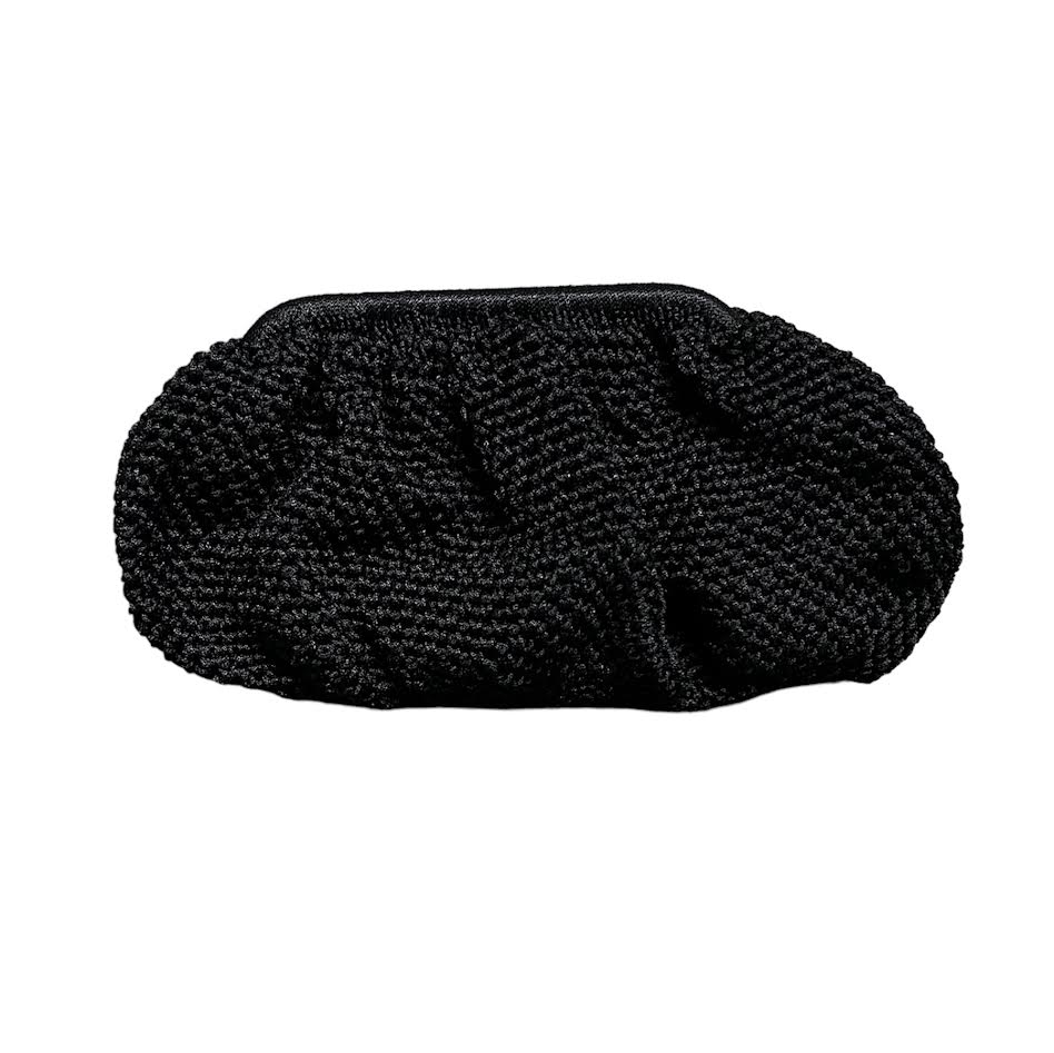 The Beverly Knitted Straw Clutch Bag