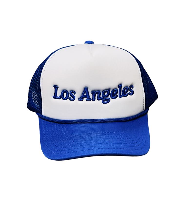 Los Angeles Dodgers LA Trucker Hat Vintage Red White Blue