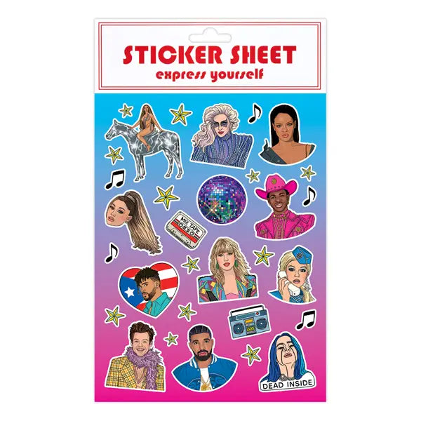 POP STARS STICKER SHEET – Kitson LA