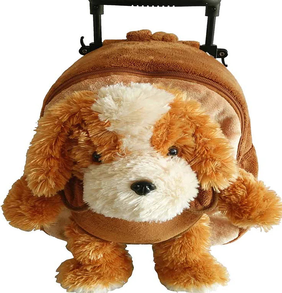 Kids' Dino Trolley Rolling Backpack with Removable Stuffed Animal