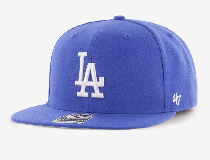 47 Brand Los Angeles Dodgers Noshot Snapback Hat - Black