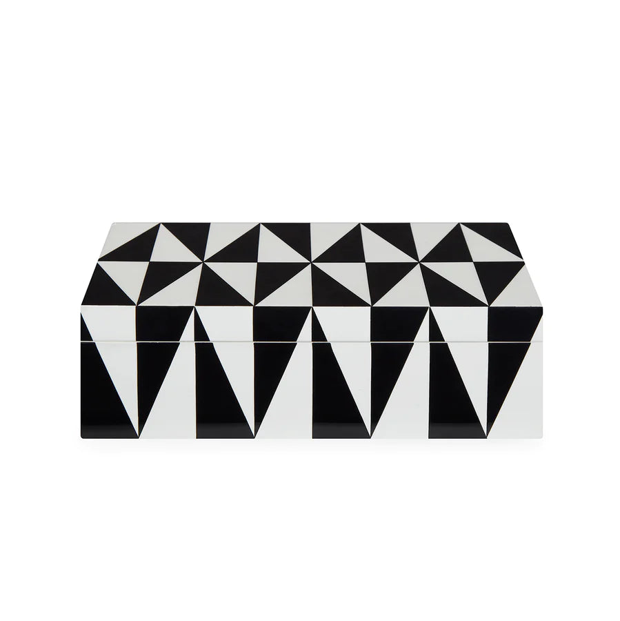 MEDIUM OP ART LACQUER BOX