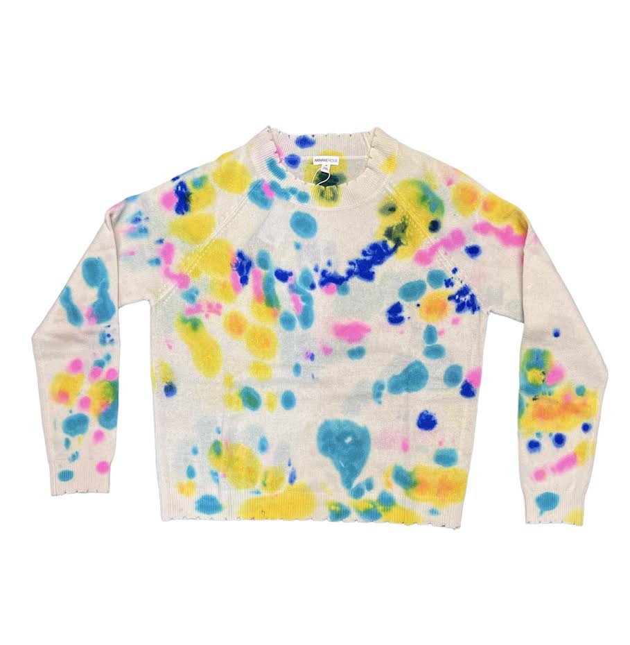 Cashmere tie dye discount sweater