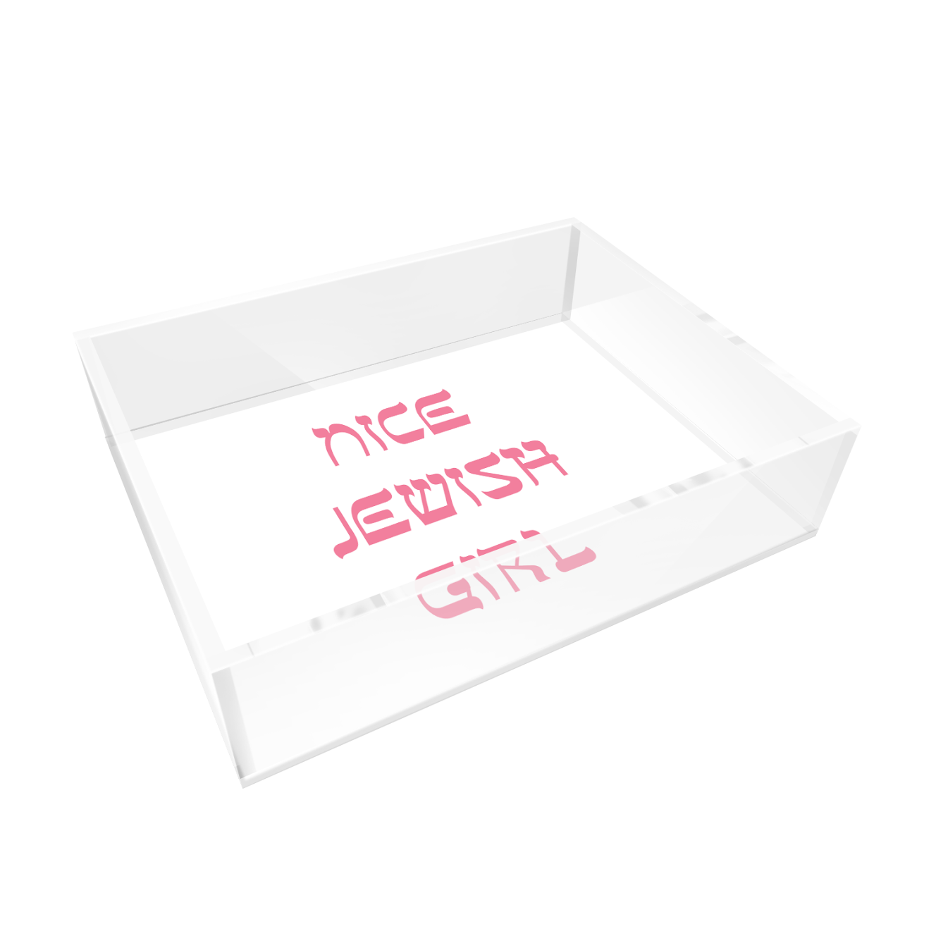 NICE JEWISH GIRL ACRYLIC TRAY