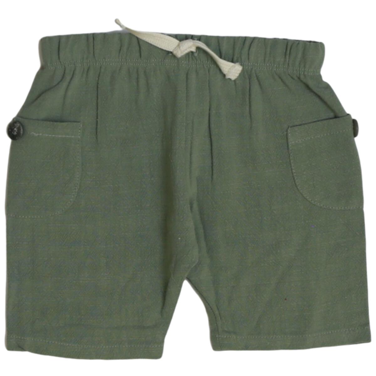 BOYS DARK GREEN BOARD SHORT