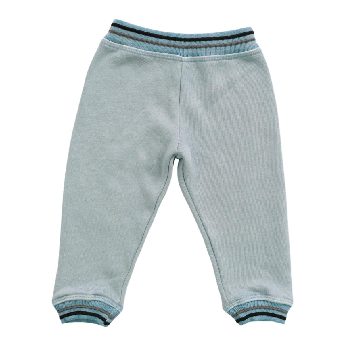 BOYS BABY BLUE CUFFED SWEATPANTS