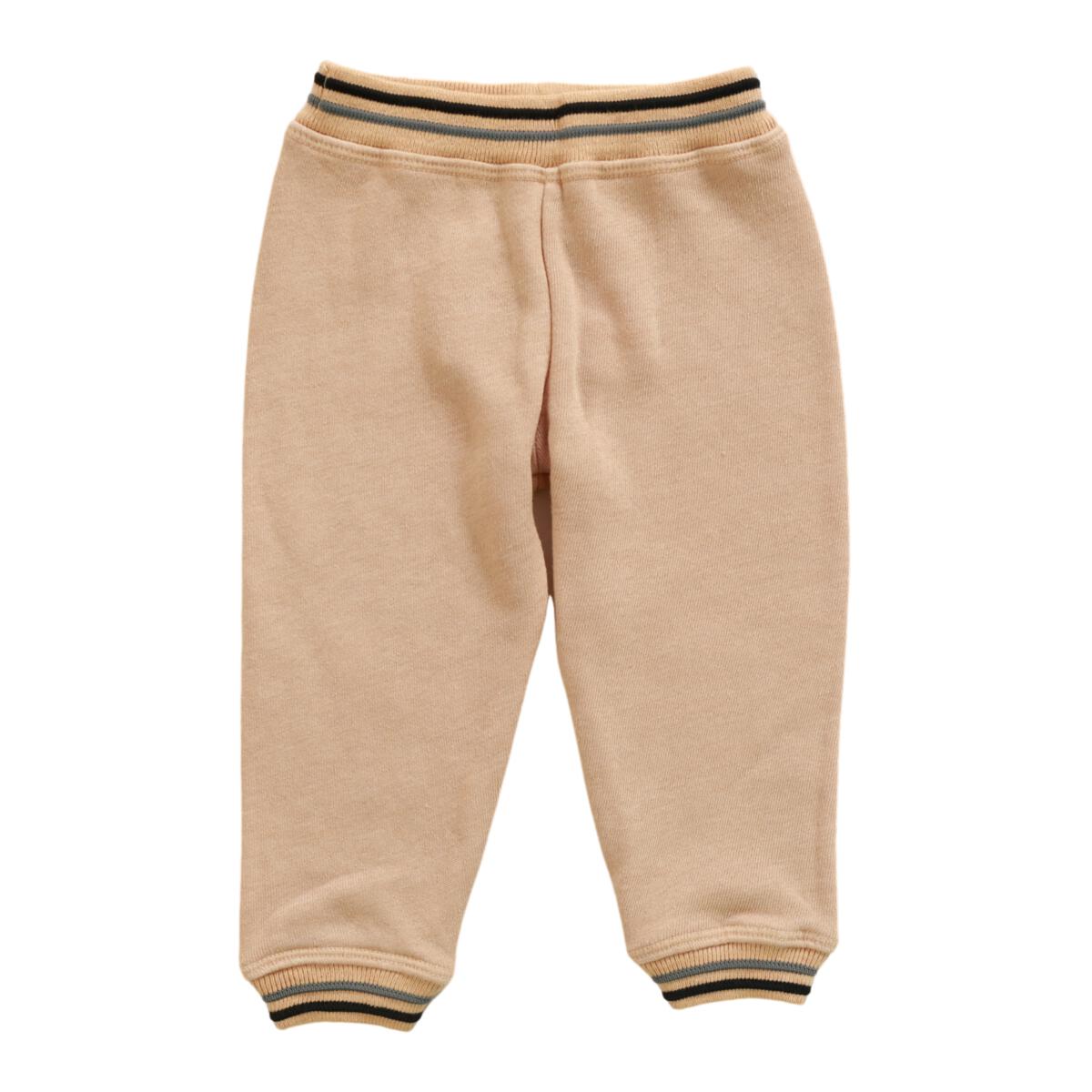 BOYS BEIGE CUFFED SWEATPANTS