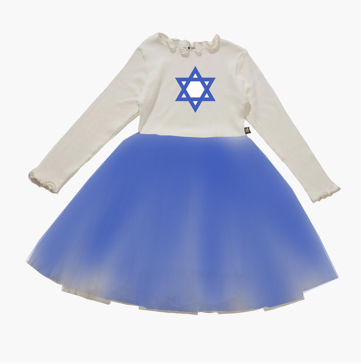 BLUE STAR TUTU DRESS