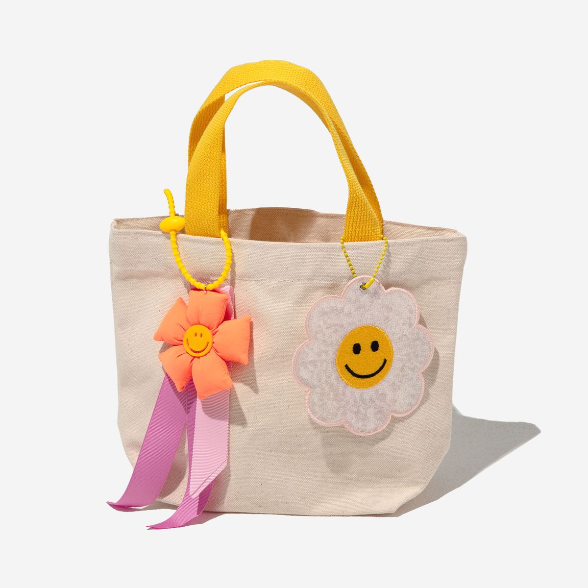 YELLOW DAISY CHARM TOTE