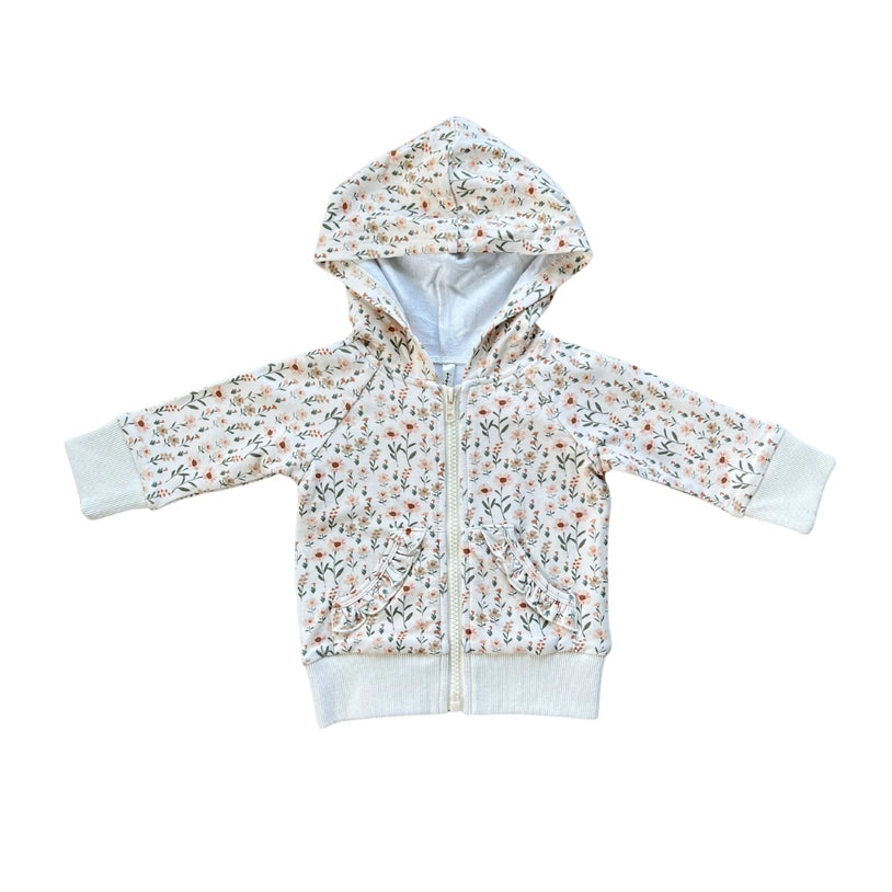 GIRLS DAISY PRINT HOODIE