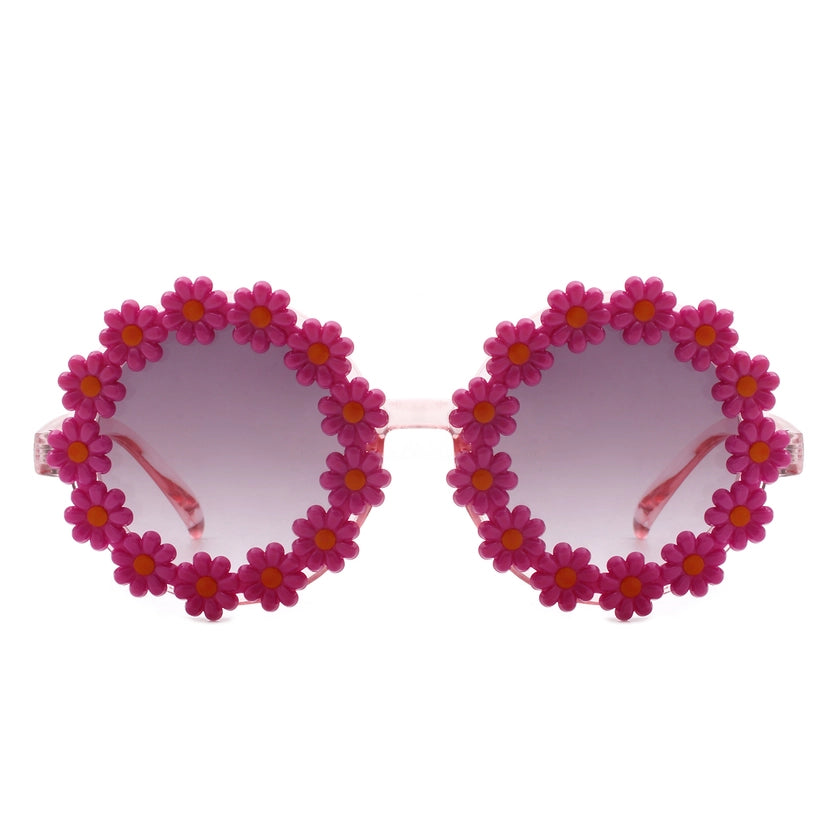 GIRLS PURPLE DAISY SUNGLASSES