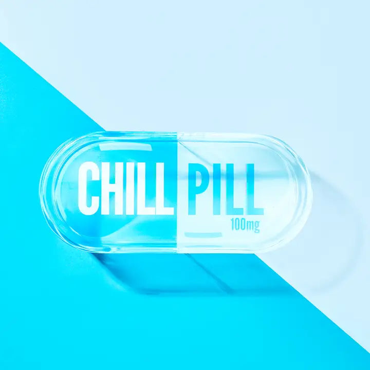 BLUE CHILL PILL ACRYLIC TRINKET TRAY