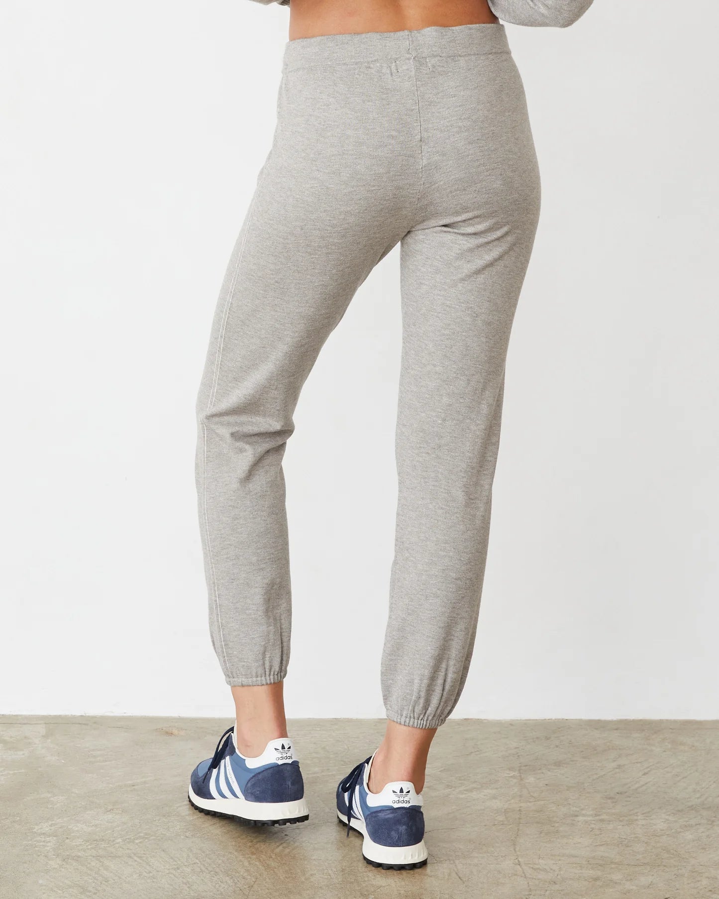 WOMENS HEATHER GREY LIGHT SOFT KNIT PANTS