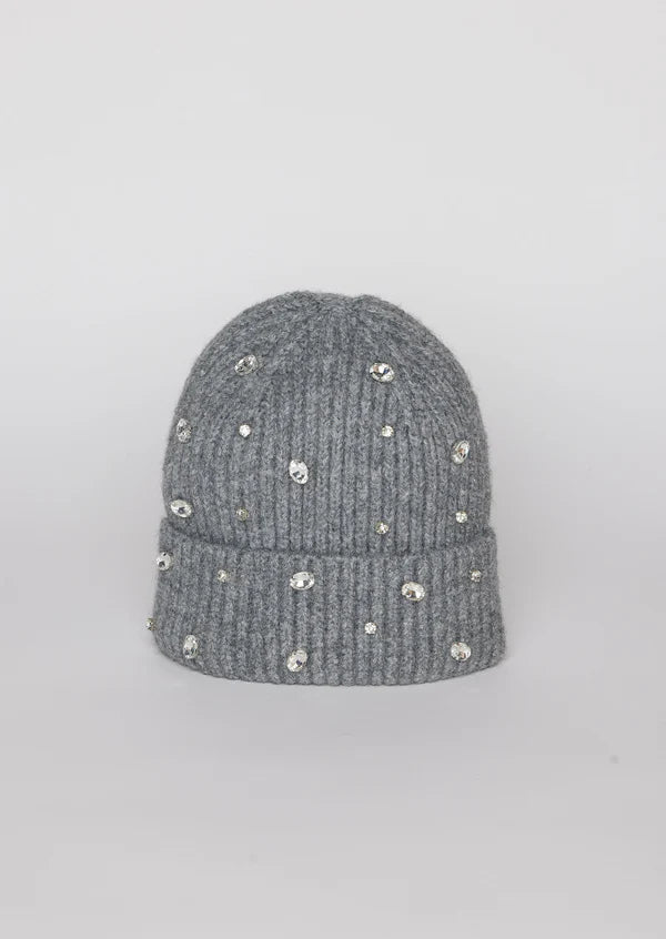 GREY GEM BEANIE