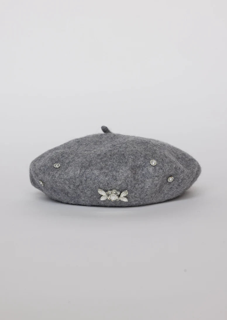 GREY GEM BERET