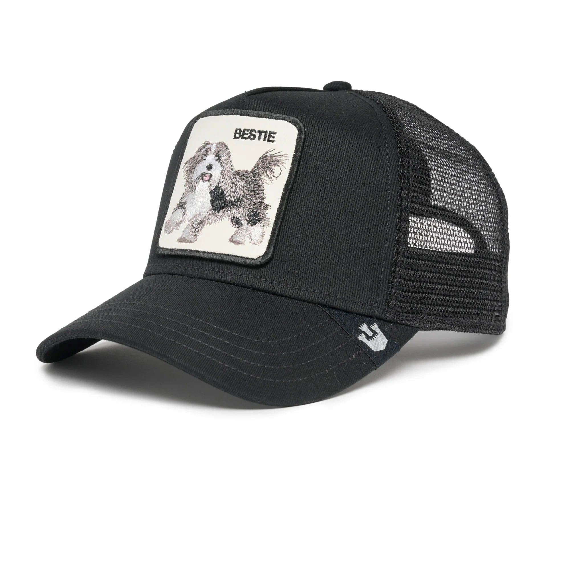 THE BESTIE DOG BLACK TRUCKER HAT