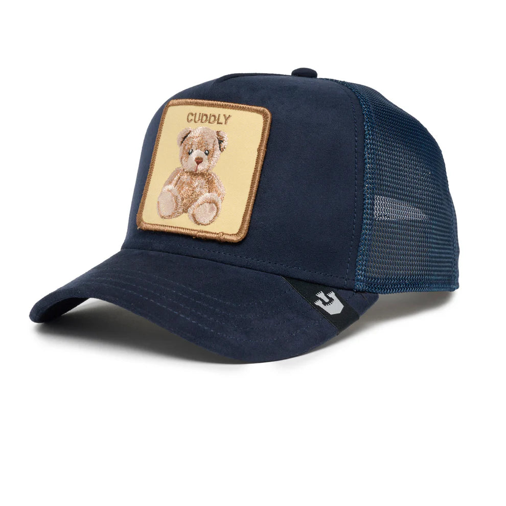 THE CUDDLY BEAR NAVY TRUCKER HAT