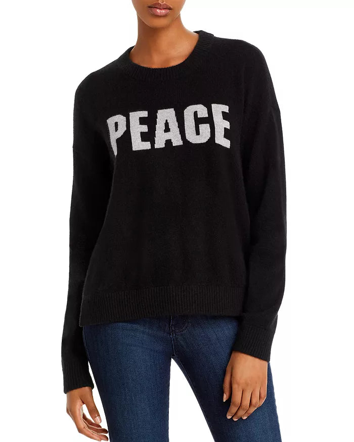 PEACE CASHMERE CREWNECK