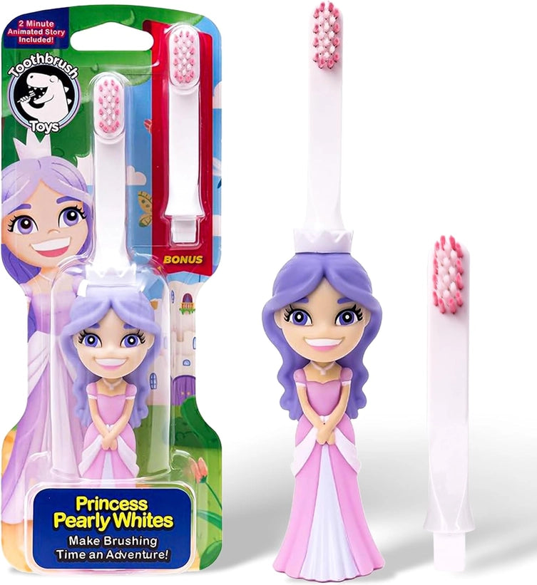 GIRLS PRINCESS PEARLY WHITES SOFT TOOTHBRUSH