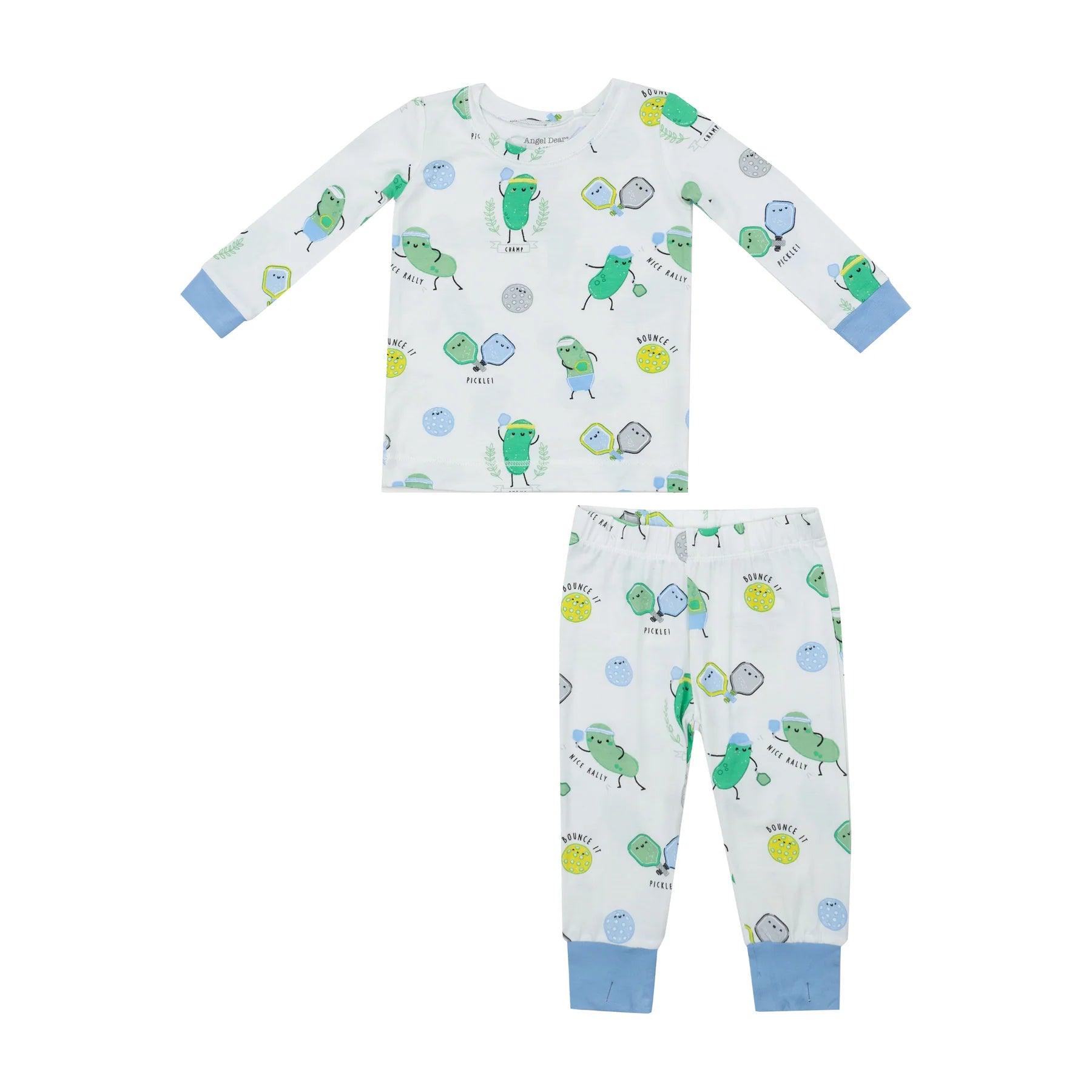 BOYS BLUE PICKLEBALL L/S LOUNGEWEAR SET