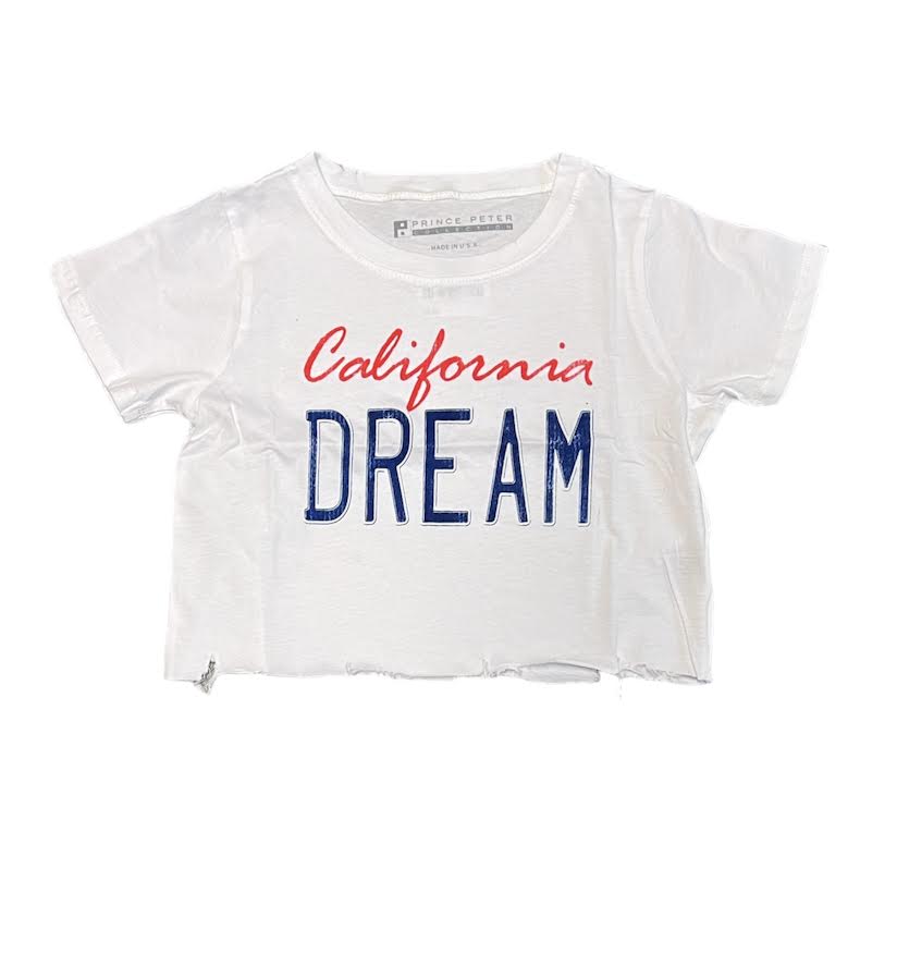 GIRLS CALIFORNIA DREAM CROP TEE