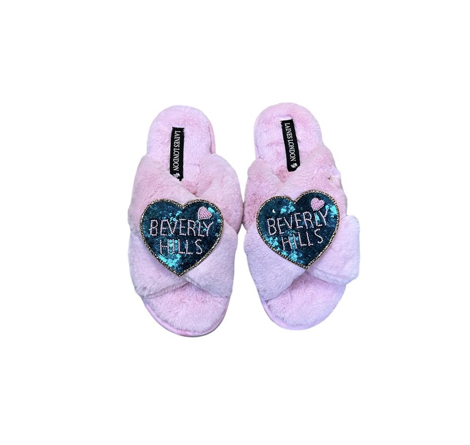 PINK BEVERLY HILLS SLIPPERS