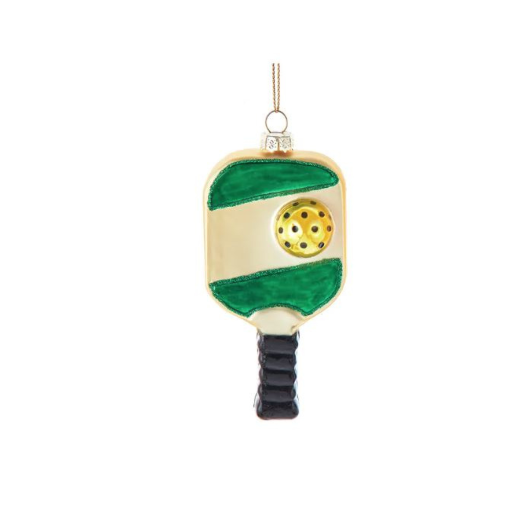 GREEN PICKLEBALL ORNAMENT