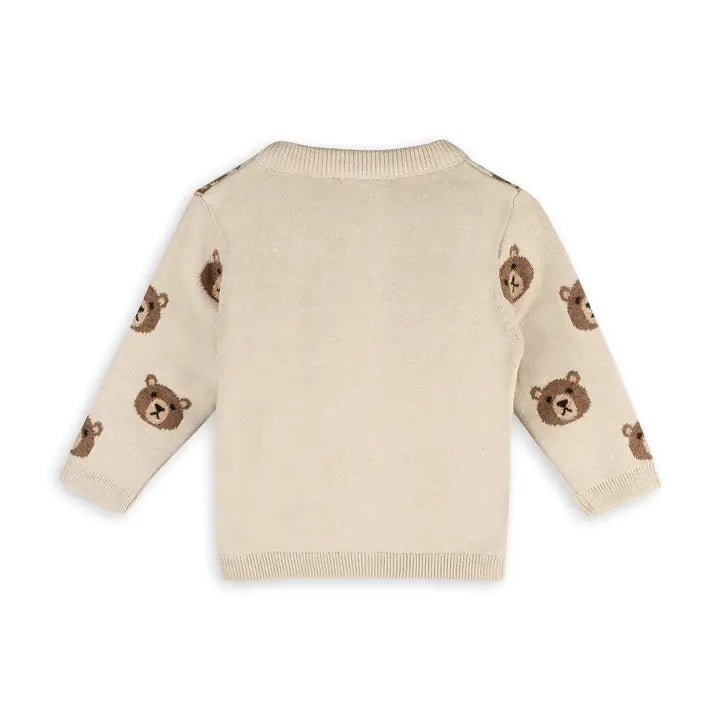 BROWN BEAR KNIT CARDIGAN