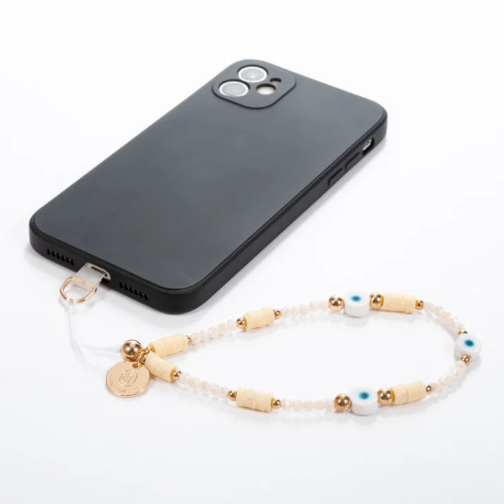 WHITE MOCHA PHONE CHARM