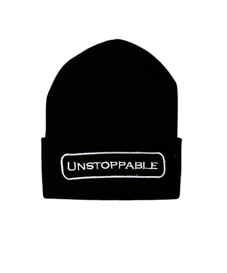 UNSTOPPABLE BLACK BEANIE