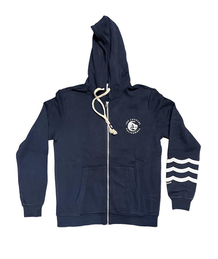 SOL ANGELES BOYS LOS ANGELES ZIP UP HOODIE - INIDIGO