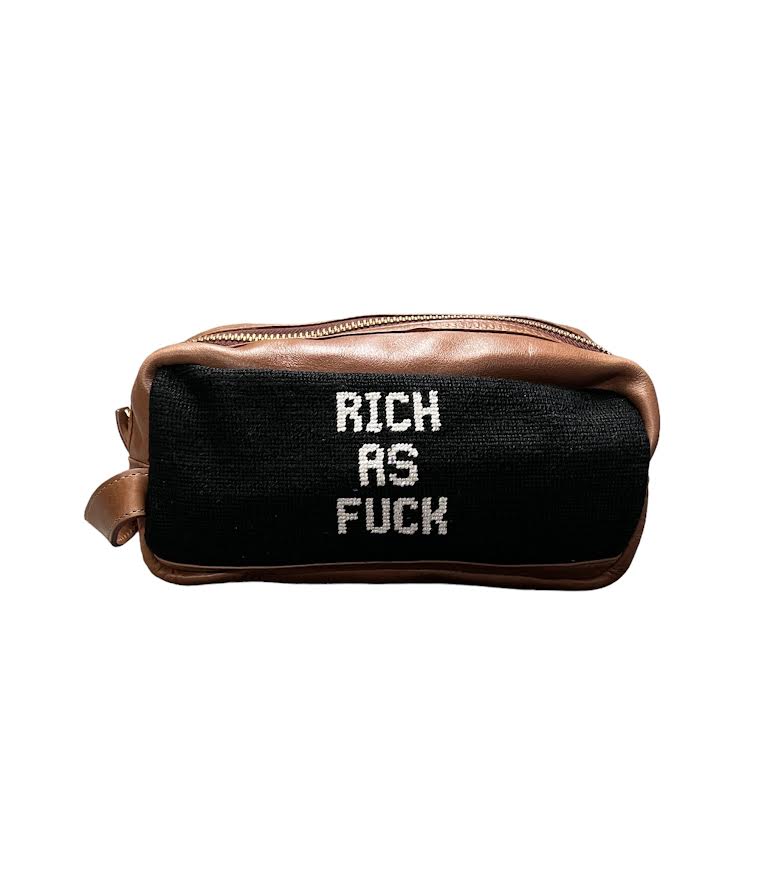 RICH AS FUCK TOILETRY BAG