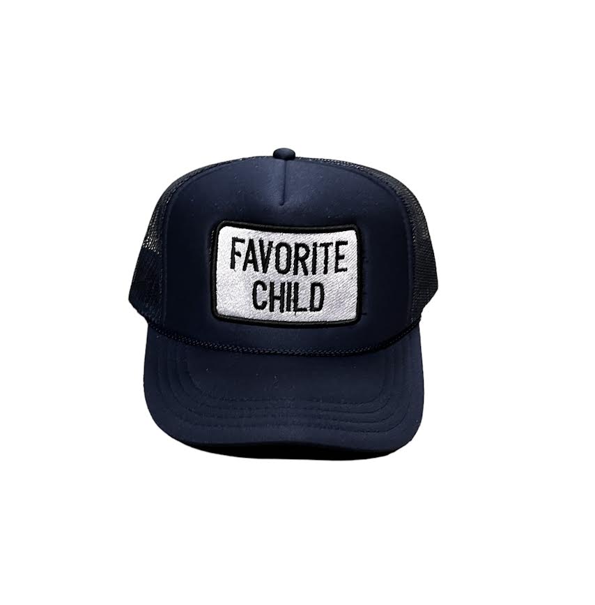 KIDS FAVORITE CHILD NAVY TRUCKER HAT