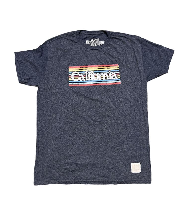 MENS CALIFORNIA HEATHER NAVY TEE