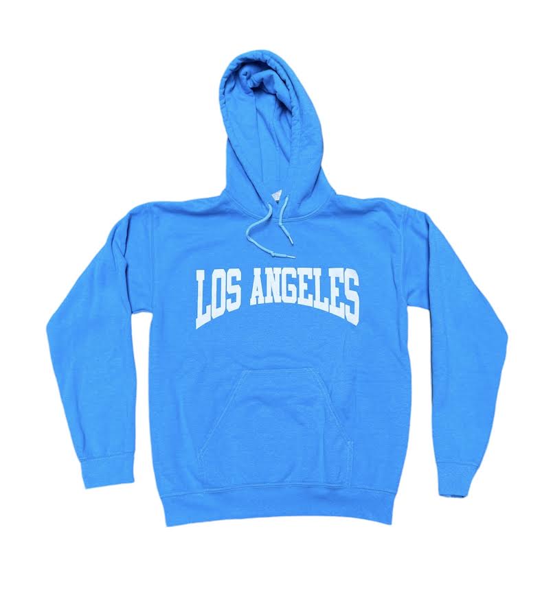 WOMENS LOS ANGELES COLLEGE LOGO HOODIE - TURQUOISE