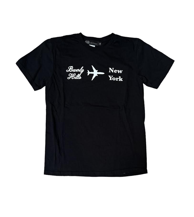 MENS BEVERLY HILLS / NEW YORK BLACK T-SHIRT