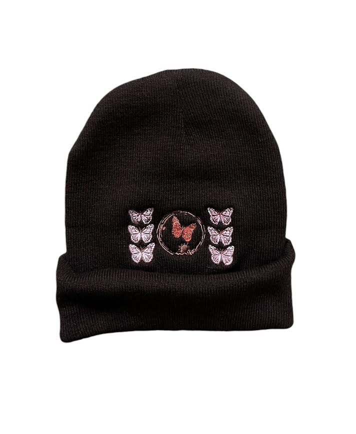 UNSTOPPABLE BROWN BUTTERFLY BEANIE