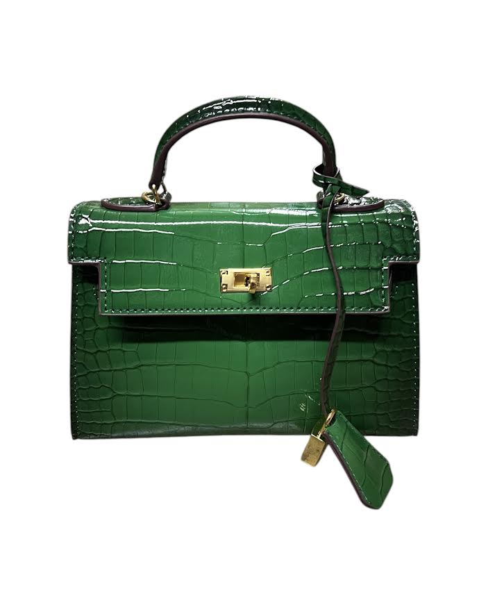 U7997CR EMERALD GREEN HANDBAG