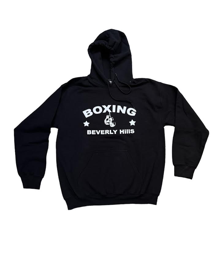 MENS BEVERLY HILLS BOXING BLACK HOODIE