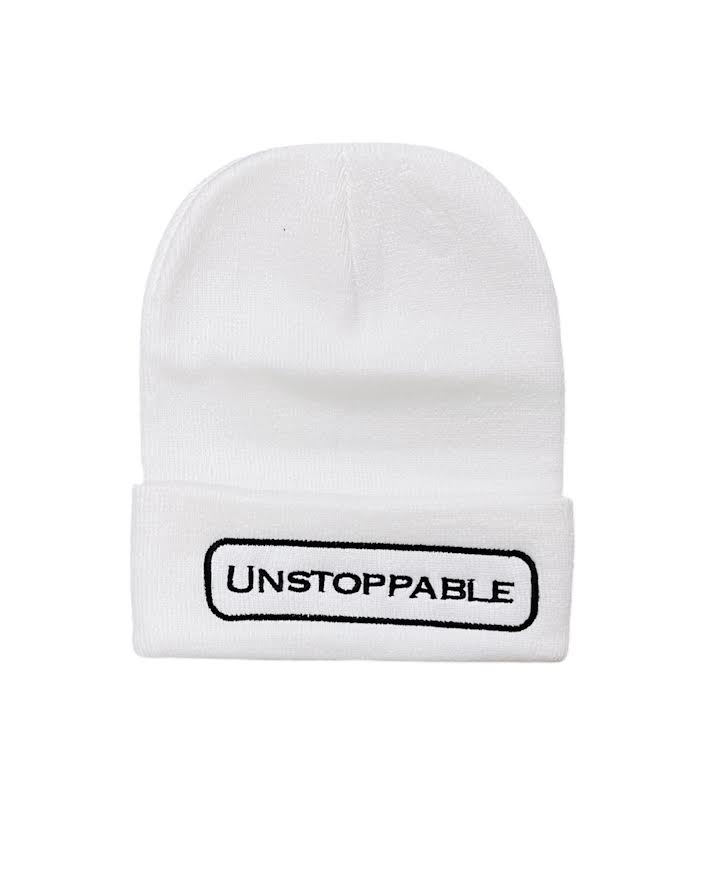 UNSTOPPABLE WHITE BEANIE