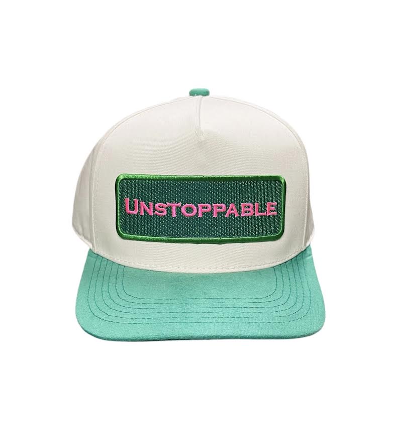 UNSTOPPABLE KHAKI GREEN SUEDE TRUCKER HAT