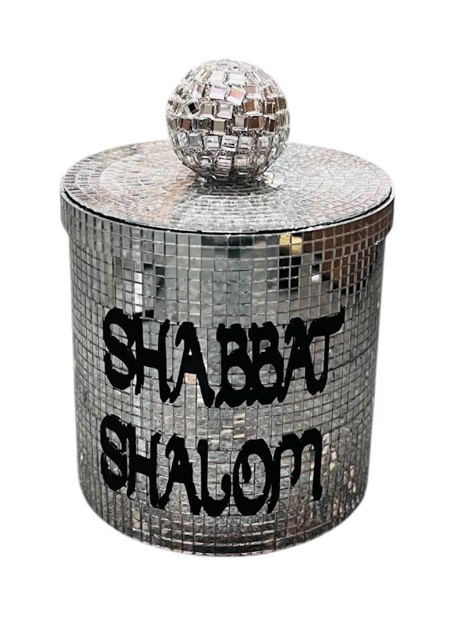 SHABBAT SHALOM DISCO CANDLE