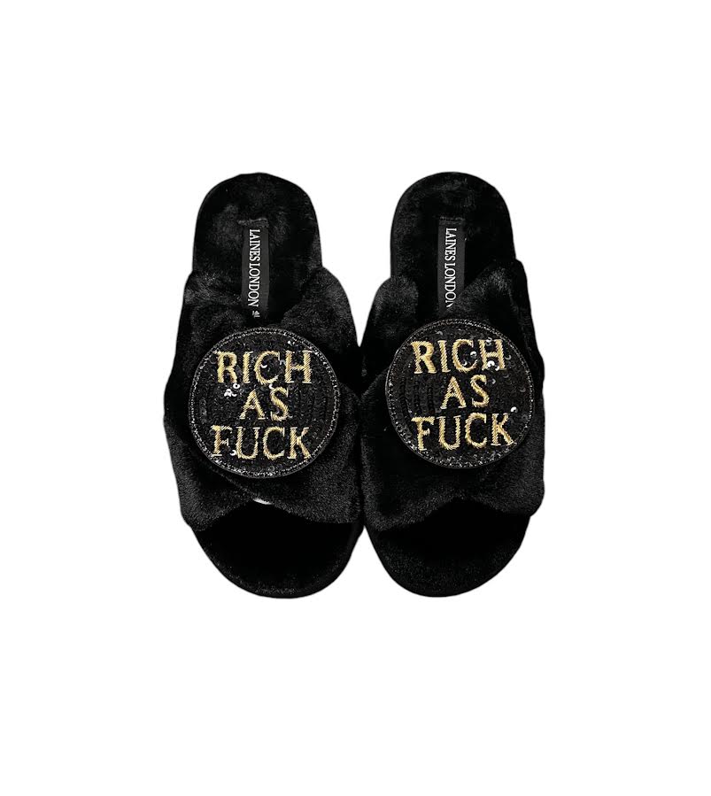 RICH AS FUCK SLIPPERS