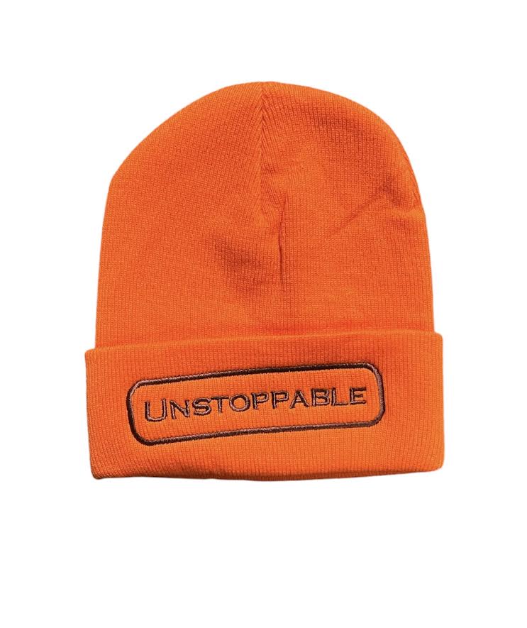 UNSTOPPABLE ORANGE BUTTERFLY BEANIE