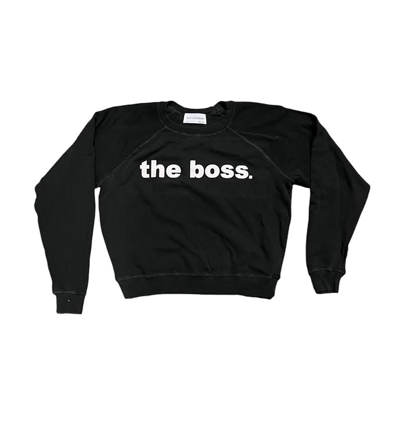 WOMENS THE BOSS BLACK SWEATSHIRT