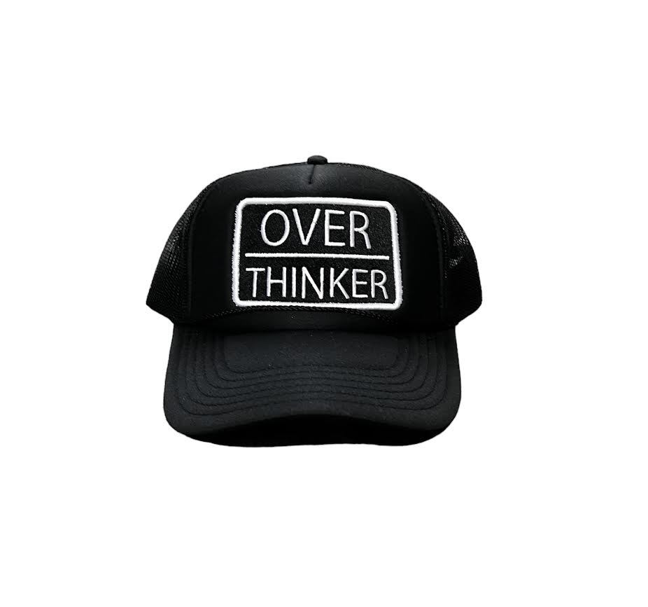 OVERTHINKER BLACK/BLACK TRUCKER HAT