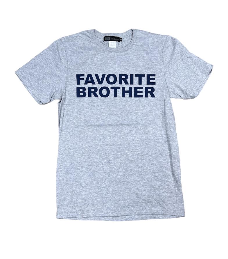 MENS FAVORITE BROTHER GREY T-SHIRT