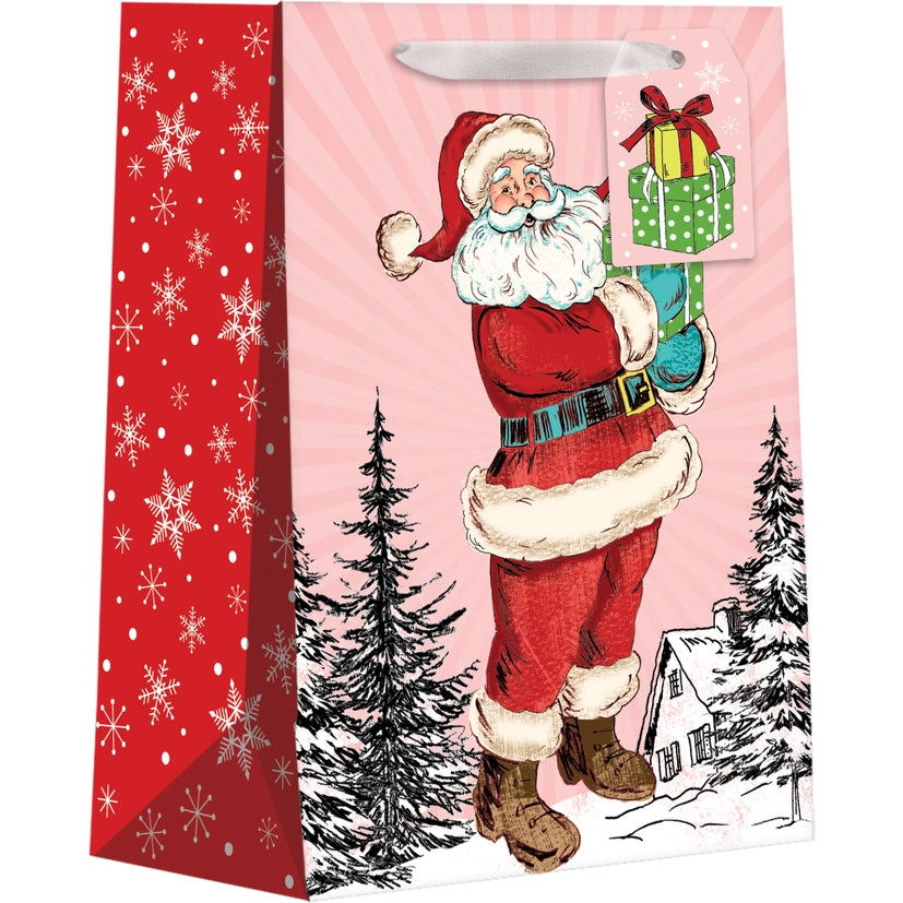 RETRO SANTA GIFT BAG