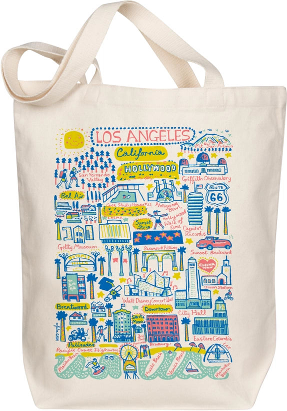 LOS ANGELES BOUTIQUE MAP ART TOTE