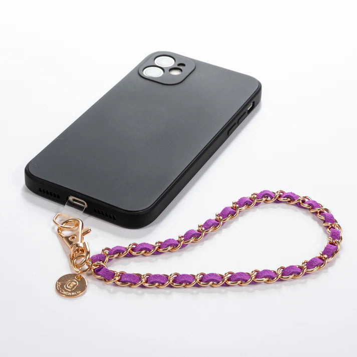 DEEP PURPLE PHONE WRISTLET